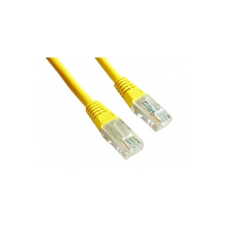 Gembird - Patch cable - RJ-45 (M) to RJ-45 (M) - 5 m - UTP - CAT 5e - molded - yellow - 0