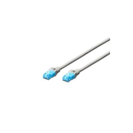 DIGITUS Ecoline - Patch cable - RJ-45 (M) to RJ-45 (M) - 7 m - UTP - CAT 5e - booted - grey - 0