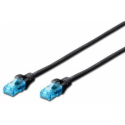 DIGITUS Ecoline - Patch cable - RJ-45 (M) to RJ-45 (M) - 50 cm - UTP - CAT 5e - booted - grey