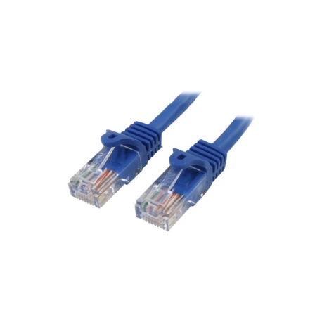 StarTech.com 3m Blue Cat5e  /  Cat 5 Snagless Patch Cable - Patch cable - RJ-45 (M) to RJ-45 (M) - 3 m - UTP - CAT 5e - molded, snagless - blue - 0