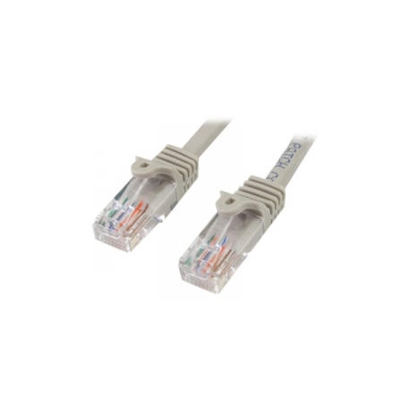 StarTech.com 1m Gray Cat5e  /  Cat 5 Snagless Patch Cable - Patch cable - RJ-45 (M) to RJ-45 (M) - 1 m - UTP - CAT 5e - molded, snagless - grey - 0