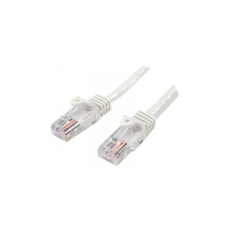 StarTech.com 2m White Cat5e  /  Cat 5 Snagless Patch Cable - Patch cable - RJ-45 (M) to RJ-45 (M) - 2 m - UTP - CAT 5e - molded, snagless - white - 0