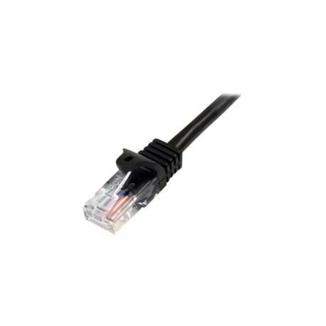 StarTech.com 1m Black Cat5e  /  Cat 5 Snagless Patch Cable - Patch cable - RJ-45 (M) to RJ-45 (M) - 1 m - UTP - CAT 5e - snagless - black - 1
