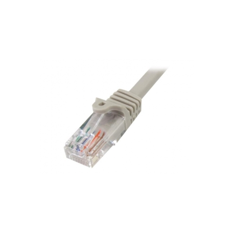 StarTech.com 3m Gray Cat5e  /  Cat 5 Snagless Patch Cable - Patch cable - RJ-45 (M) to RJ-45 (M) - 3 m - UTP - CAT 5e - molded, snagless - grey - 1