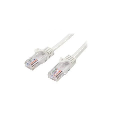 StarTech.com 1m White Cat5e  /  Cat 5 Snagless Patch Cable - Patch cable - RJ-45 (M) to RJ-45 (M) - 1 m - UTP - CAT 5e - riser, snagless - white - 0