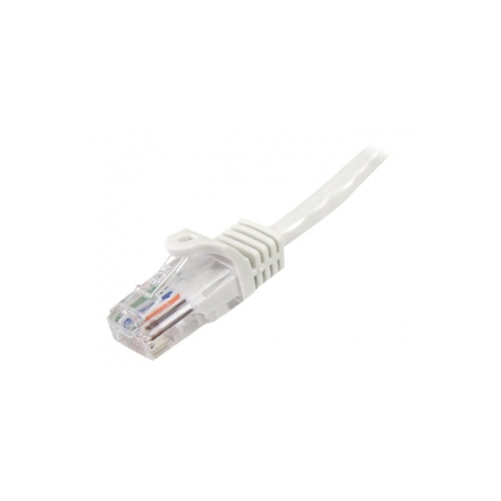StarTech.com 1m White Cat5e  /  Cat 5 Snagless Patch Cable - Patch cable - RJ-45 (M) to RJ-45 (M) - 1 m - UTP - CAT 5e - riser, snagless - white - 1