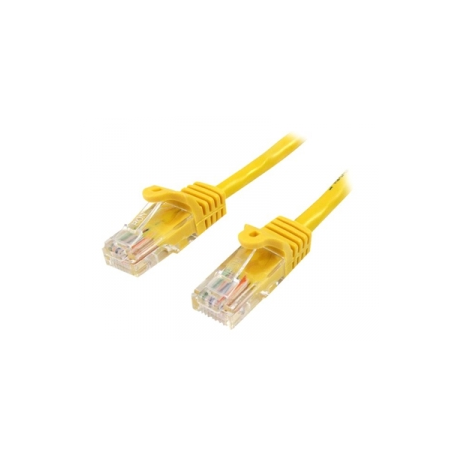 StarTech.com 1m Yellow Cat5e  /  Cat 5 Snagless Patch Cable - Patch cable - RJ-45 (M) to RJ-45 (M) - 1 m - UTP - CAT 5e - snagless - yellow - 0