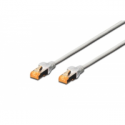DIGITUS - Patch cable - RJ-45 (M) to RJ-45 (M) - 10 m - SFTP - CAT 6 - halogen-free - grey