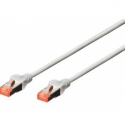 DIGITUS Professional - Patch cable - RJ-45 (M) to RJ-45 (M) - 20 m - SFTP - CAT 6 - booted, halogen-free, snagless - grey