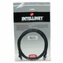 Intellinet Network Patch Cable, Cat6, 2m, Black, CCA, U / UTP, PVC, RJ45, Gold Plated Contacts, Snagless, Booted, Lifetime Warranty, Polybag - Patch cable - RJ-45 (M) to RJ-45 (M) - 2 m - UTP - CAT 6 - molded, snagless - black
