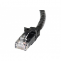 StarTech.com 15m CAT6 Ethernet Cable, 10 Gigabit Snagless RJ45 650MHz 100W PoE Patch Cord, CAT 6 10GbE UTP Network Cable w / Strain Relief, Black, Fluke Tested / Wiring is UL Certified / TIA - Category 6 - 24AWG (N6PATC15MBK) - Patch cable - RJ-45 (M) to RJ-45 (M) - 15 m - UTP - CAT 6 - molded, snagless - black