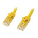 StarTech.com 15m CAT6 Ethernet Cable, 10 Gigabit Snagless RJ45 650MHz 100W PoE Patch Cord, CAT 6 10GbE UTP Network Cable w / Strain Relief, Yellow, Fluke Tested / Wiring is UL Certified / TIA - Category 6 - 24AWG (N6PATC15MYL) - Patch cable - RJ-45 (M) to RJ-45 (M) - 15 m - UTP - CAT 6 - molded, snagless - yellow