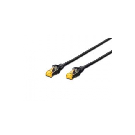 DIGITUS - Patch cable - RJ-45 (M) to RJ-45 (M) - 3 m - SFTP - CAT 6a - booted, halogen-free, snagless - blue - 0