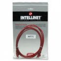 Intellinet Network Patch Cable, Cat6, 1m, Red, CCA, U / UTP, PVC, RJ45, Gold Plated Contacts, Snagless, Booted, Lifetime Warranty, Polybag - Patch cable - RJ-45 (M) to RJ-45 (M) - 1 m - UTP - CAT 6 - molded, snagless - red