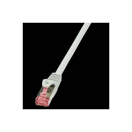 LogiLink PrimeLine - Patch cable - RJ-45 (M) to RJ-45 (M) - 1 m - SFTP, PiMF - CAT 6 - halogen-free, molded, snagless - grey - 0