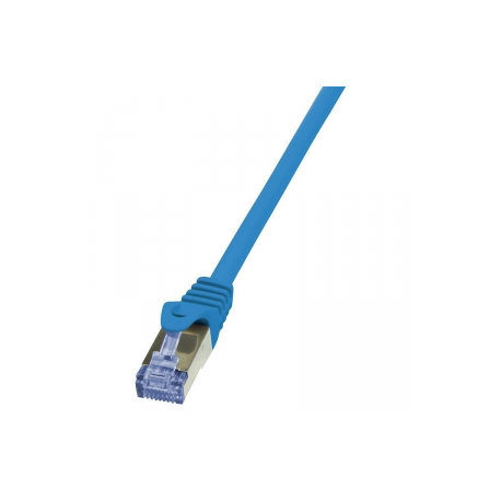 LogiLink PrimeLine - Patch cable - RJ-45 (M) to RJ-45 (M) - 1 m - SFTP, PiMF - CAT 6a - halogen-free, molded, snagless - blue - 0