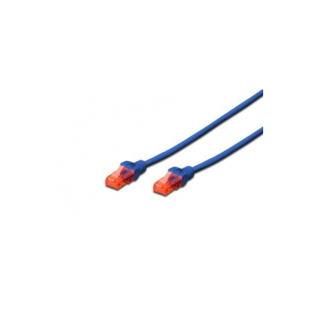 DIGITUS Professional - Patch cable - RJ-45 (M) to RJ-45 (M) - 1 m - UTP - CAT 6e - booted, snagless - blue - 0