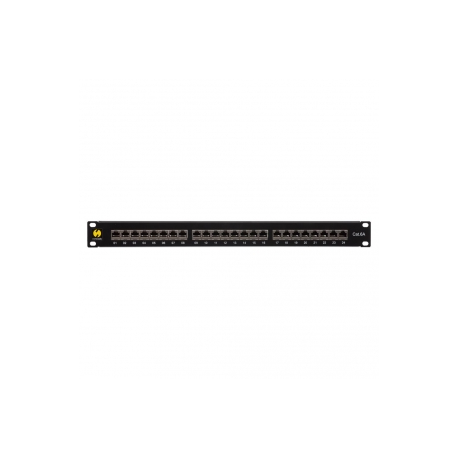 Netrack - Patch panel - rack mountable - RJ-45 X 24 - black - 19" - 1