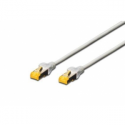 DIGITUS Professional - Patch cable - RJ-45 (M) to RJ-45 (M) - 1 m - SFTP - CAT 6a - booted, halogen-free, snagless - grey