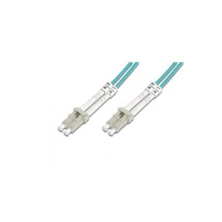 DIGITUS - Patch cable - LC multi-mode (M) to LC multi-mode (M) - 3 m - fibre optic - 50  /  125 micron - OM3 - halogen-free - 0