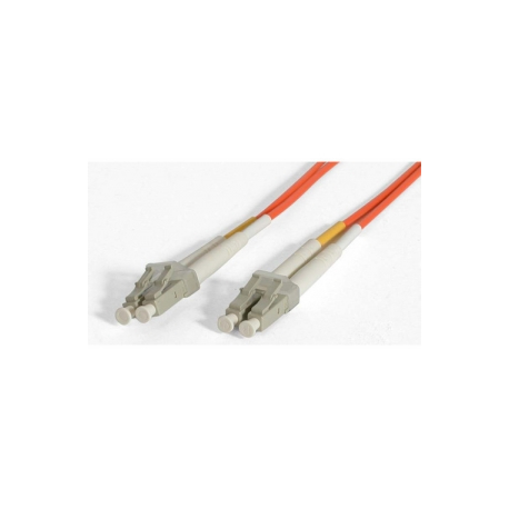 StarTech.com 2m Fiber Optic Cable - Multimode Duplex 50 / 125 - LSZH - LC / LC - OM2 - LC to LC Fiber Patch Cable (50FIBLCLC2) - Network cable - LC multi-mode (M) to LC multi-mode (M) - 2 m - fibre optic - duplex - 50  /  125 micron - for P / N: GLCLHSMDSTTA, GLCSXMMDST, GLCSXMMDSTT, JD118BST, MASFP1GBSXST, SFP100BFXST - 3