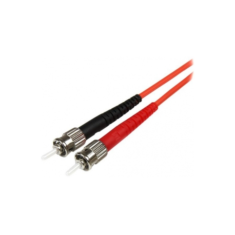 StarTech.com 3m Fiber Optic Cable - Multimode Duplex 62.5 / 125 - LSZH - OM1 - LC to ST Cat6 Patch Cable (FIBLCST3) - Patch cable - LC multi-mode (M) to ST multi-mode (M) - 3 m - fibre optic - duplex - 62.5  /  125 micron - 1