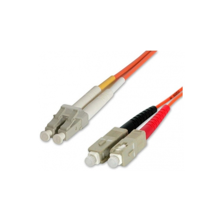 StarTech.com 2m Fiber Optic Cable - Multimode Duplex 50 / 125 - LSZH - LC / SC - OM2 - LC to SC Fiber Patch Cable - Network cable - LC multi-mode (M) to SC multi-mode (M) - 2 m - fibre optic - duplex - 50  /  125 micron - 4