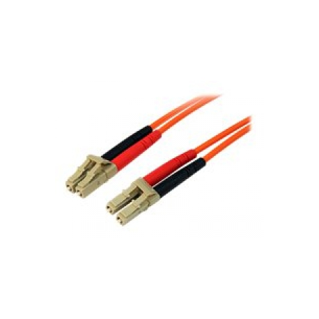 StarTech.com 5m Fiber Optic Cable - Multimode Duplex 50 / 125 - LSZH - LC / LC - OM2 - LC to LC Fiber Patch Cable - Network cable - LC multi-mode (M) to LC multi-mode (M) - 5 m - fibre optic - duplex - 50  /  125 micron - for P / N: GLCLHSMDSTTA, GLCSXMMDST, GLCSXMMDSTT, JD118BST, MASFP1GBSXST, SFP100BFXST - 0
