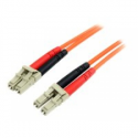 StarTech.com 2m Fiber Optic Cable - Multimode Duplex 62.5 / 125 - LSZH - LC / LC - OM1 - LC to LC Fiber Patch Cable (FIBLCLC2) - Patch cable - LC multi-mode (M) to LC multi-mode (M) - 2 m - fibre optic - duplex - 62.5  /  125 micron - orange
