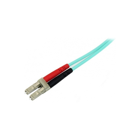 StarTech.com 3m Fiber Optic Cable - 10 Gb Aqua - Multimode Duplex 50 / 125 - LSZH - LC / LC - OM3 - LC to LC Fiber Patch Cable - Patch cable - LC multi-mode (M) to LC multi-mode (M) - 3 m - fibre optic - duplex - 50  /  125 micron - OM3 - halogen-free - aqua - for P / N: J9152AST, MASFP10GBSR, SFP10GBLRMST, SFP10GBSRST, SFP10GSRSST, SFP10GSRXST - 1