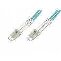 DIGITUS - Patch cable - LC multi-mode (M) to LC multi-mode (M) - 3 m - fibre optic - duplex - 50  /  125 micron - OM4 - halogen-free - aqua
