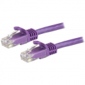 StarTech.com 7m CAT6 Ethernet Cable, 10 Gigabit Snagless RJ45 650MHz 100W PoE Patch Cord, CAT 6 10GbE UTP Network Cable w / Strain Relief, Purple, Fluke Tested / Wiring is UL Certified / TIA - Category 6 - 24AWG (N6PATC7MPL) - Patch cable - RJ-45 (M) to RJ-45 (M) - 7 m - UTP - CAT 6 - snagless - purple