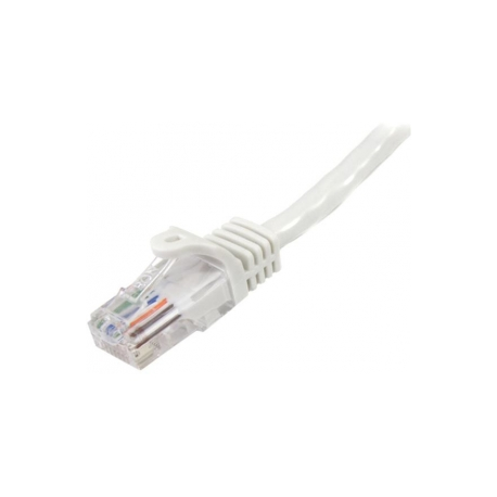 StarTech.com 0.5m White Cat5e  /  Cat 5 Snagless Ethernet Patch Cable 0.5 m - Patch cable - RJ-45 (M) to RJ-45 (M) - 50 cm - UTP - CAT 5e - snagless, stranded - white - 2