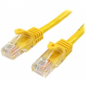 StarTech.com 0.5m Yellow Cat5e  /  Cat 5 Snagless Ethernet Patch Cable 0.5 m - Patch cable - RJ-45 (M) to RJ-45 (M) - 50 cm - UTP - CAT 5e - snagless, stranded - yellow