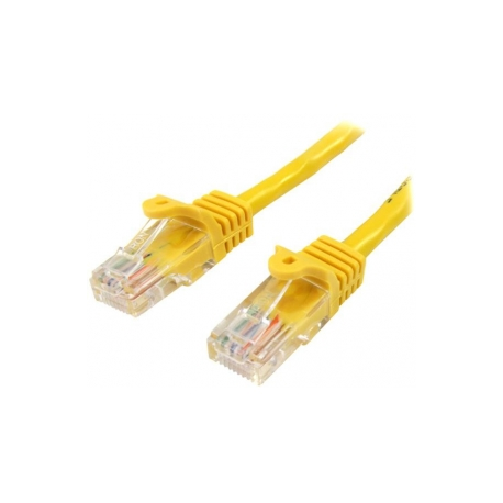 StarTech.com 0.5m Yellow Cat5e  /  Cat 5 Snagless Ethernet Patch Cable 0.5 m - Patch cable - RJ-45 (M) to RJ-45 (M) - 50 cm - UTP - CAT 5e - snagless, stranded - yellow - 1