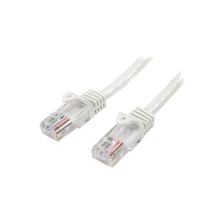 StarTech.com 5m White Cat5e  /  Cat 5 Snagless Ethernet Patch Cable 5 m - Network cable - RJ-45 (M) to RJ-45 (M) - 5 m - UTP - CAT 5e - snagless, stranded - white - 1