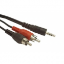Gembird CCA-458 - Audio cable - RCA x 2 male to stereo mini jack male - 1.5 m