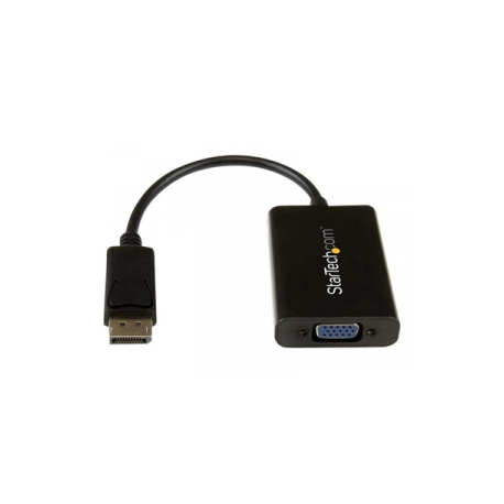 StarTech.com DisplayPort to VGA Adapter with Audio - 1920x1200 - DP to VGA Converter for Your VGA Monitor or Display (DP2VGAA) - DisplayPort  /  VGA adapter - DisplayPort (M) to HD-15 (VGA), mini jack, Micro-USB Type B (power only) (F) - DisplayPort 1.2 - 18.4 m - active, 1920 x 1200 (WUXGA) support - black - for P / N: DK30CH2DEP, DK30CH2DEPUE, TB32DP14, TB32DP2T, TB3DK2DHV, TB3DK2DHVUE, TB3DKDPMAWUE - 0