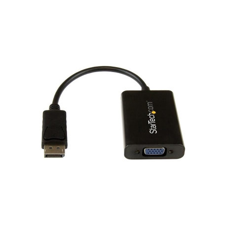 StarTech.com DisplayPort to VGA Adapter with Audio - 1920x1200 - DP to VGA Converter for Your VGA Monitor or Display (DP2VGAA) - DisplayPort  /  VGA adapter - DisplayPort (M) to HD-15 (VGA), mini jack, Micro-USB Type B (power only) (F) - DisplayPort 1.2 - 18.4 m - active, 1920 x 1200 (WUXGA) support - black - for P / N: DK30CH2DEP, DK30CH2DEPUE, TB32DP14, TB32DP2T, TB3DK2DHV, TB3DK2DHVUE, TB3DKDPMAWUE - 8