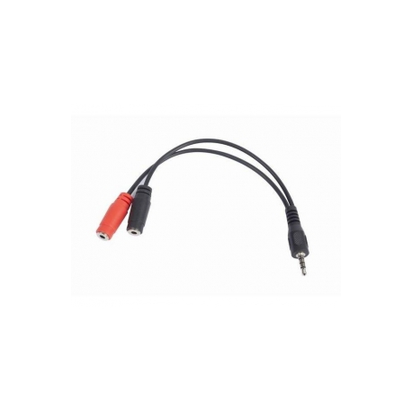 Cablexpert - Audio adaptor - stereo mini jack female to 4-pole mini jack male - 20 cm - 0