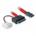 DeLOCK SATA Slimline ALL-in-One cable - SATA cable - Slimline SATA, 4 pin internal power (5V) to SATA (F) - 30 cm