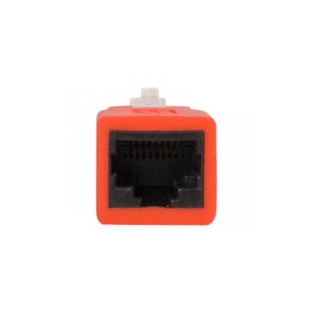 StarTech.com Cat6 Cable - Cat6 Crossover Adapter - GbE - Red - Ethernet Network Cable (C6CROSSOVER) - Crossover adapter - RJ-45 (M) to RJ-45 (F) - CAT 6 - red - 3