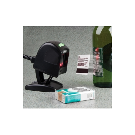 Magellan 1100i, Kit, USB Scanner, Button w/Targeting Green Spot, Riser Stand, USB 2 m Cable, Black (Kit includes Scanner, Stand 