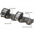 Zebra Quad Ethernet Cradle - Docking cradle - Ethernet - 10Mb LAN - 50 Watt - United Kingdom - for QLn 220, 320, 420