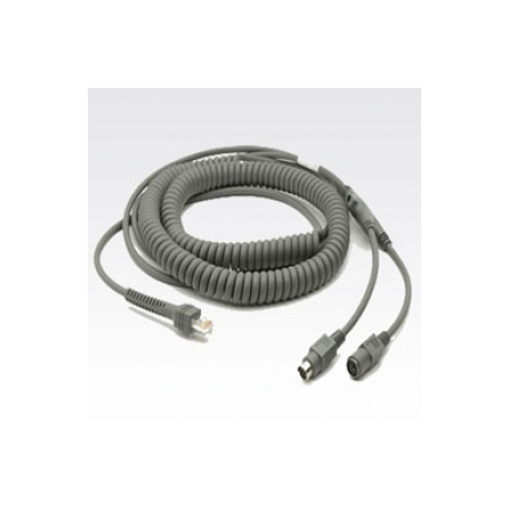 Zebra - Keyboard wedge cable - 6.1 m - coiled - for Symbol LS2208, LS3408-ER - 0
