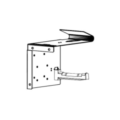 Zebra Roll Holder - Paper roll holder - wall mountable - for Zebra KR203, KR403, TTP 2010, TTP 2020, TTP 2030 - 1