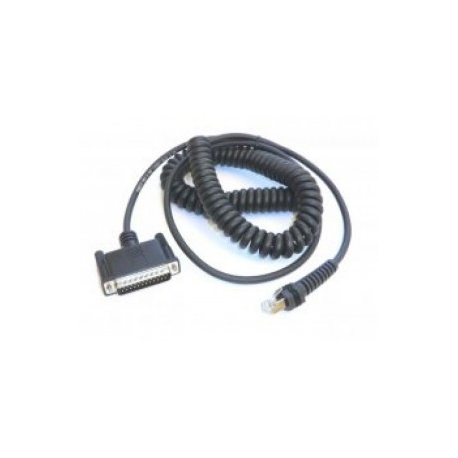 Cable, RS-232, 25P, Male, CBX800 Power Off Terminal, Coiled, 12 ft.