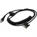 Honeywell - Serial  /  power cable - DB-9 - 2.7 m - coiled - black - for Honeywell IS3480 QuantumE, MS1690 Focus, MS3780 Fusion