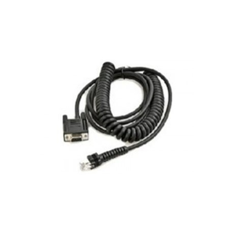 Datalogic CAB-490 - Wand emulation cable - DB-9 (F) to RJ-45 (M) - 4.6 m - coiled - for PowerScan D8330, D8340, M8300, PD8300, PM8300 - 1