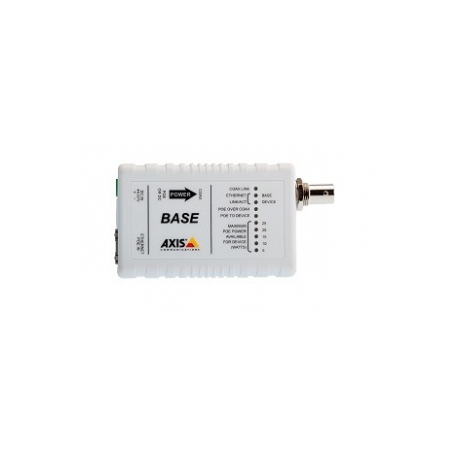 AXIS T8640 Ethernet Over Coax Adaptor PoE+ - Media converter - 100Mb LAN - over Coax - 10Base-T, 100Base-TX - RJ-45  /  BNC (pack of 2) - for AXIS M3067, M3068, P1346, P1455, P5534, Q1656, Q1715 - 0